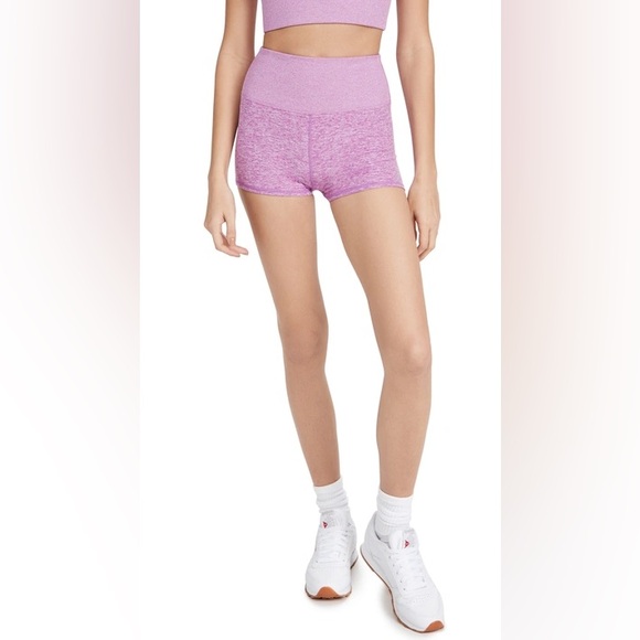 Alo Yoga Alosoft Aura Short in Electric Violet Heather - Size Small - Picture 2 of 15